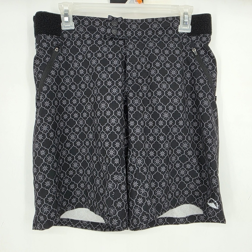 Zoic Shorts Mens Medium Black Cycling Patterned Mountain Bike Outdoors